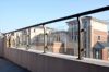 frameless steel glass design safety balcony fence